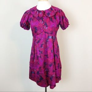 Marc by Marc Jacob Berry High Collar Mini Dress